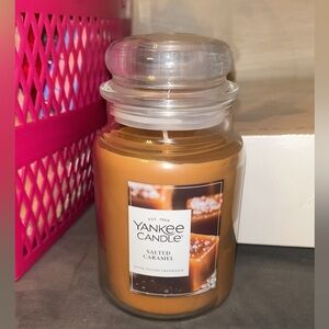 Yankee Candle Salted Caramel Jar - Warm Brown
